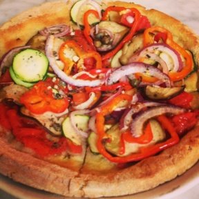 Gluten-free veggie pizza from Pizzeria Paradiso